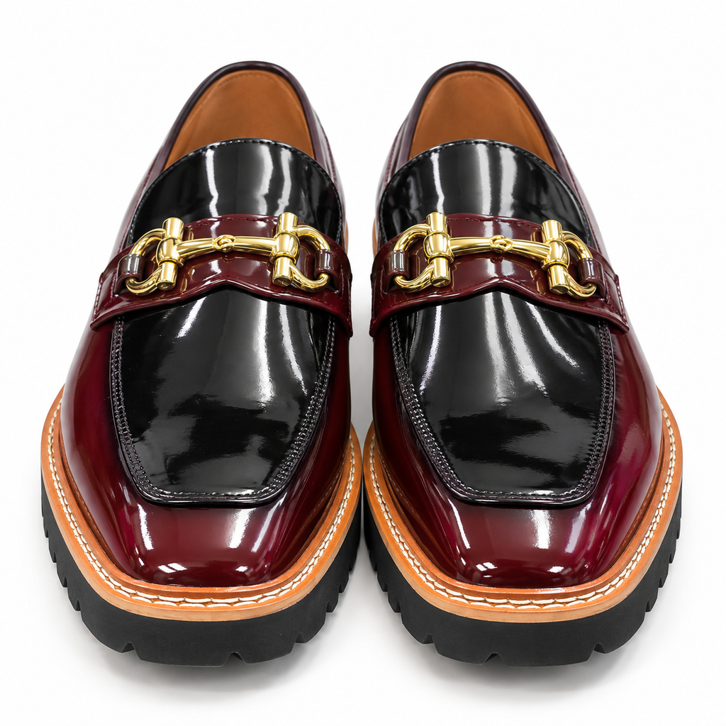 Stacy Adams Carabello 25804 Burgundy Multi Horsebit Loafer