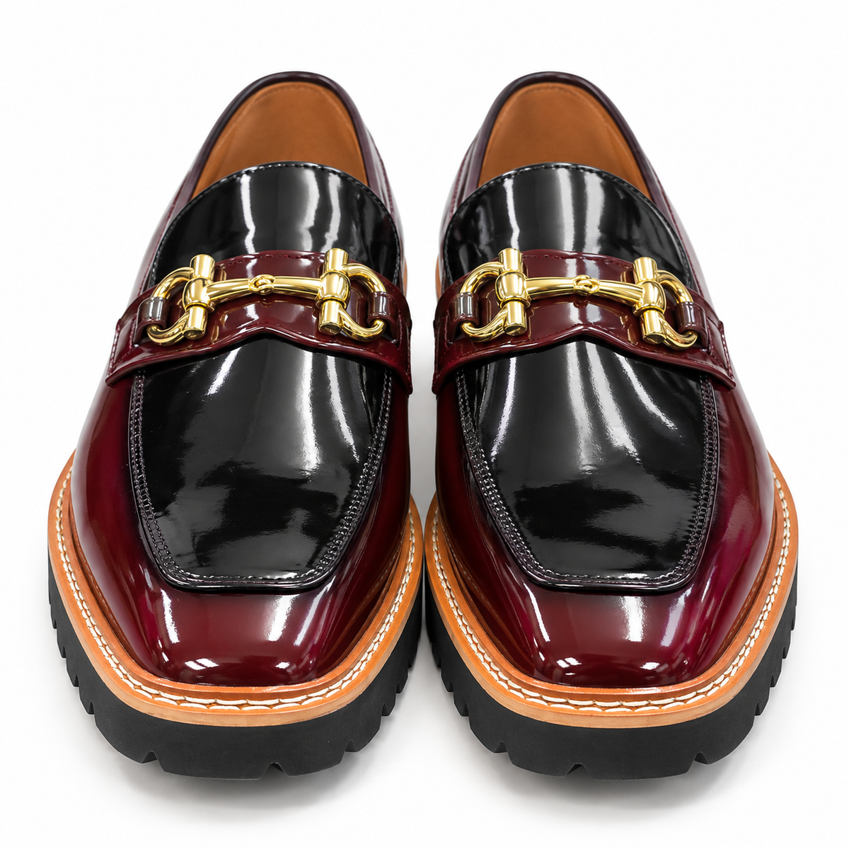 Stacy Adams Carabello 25804 Burgundy Multi Horsebit Loafer