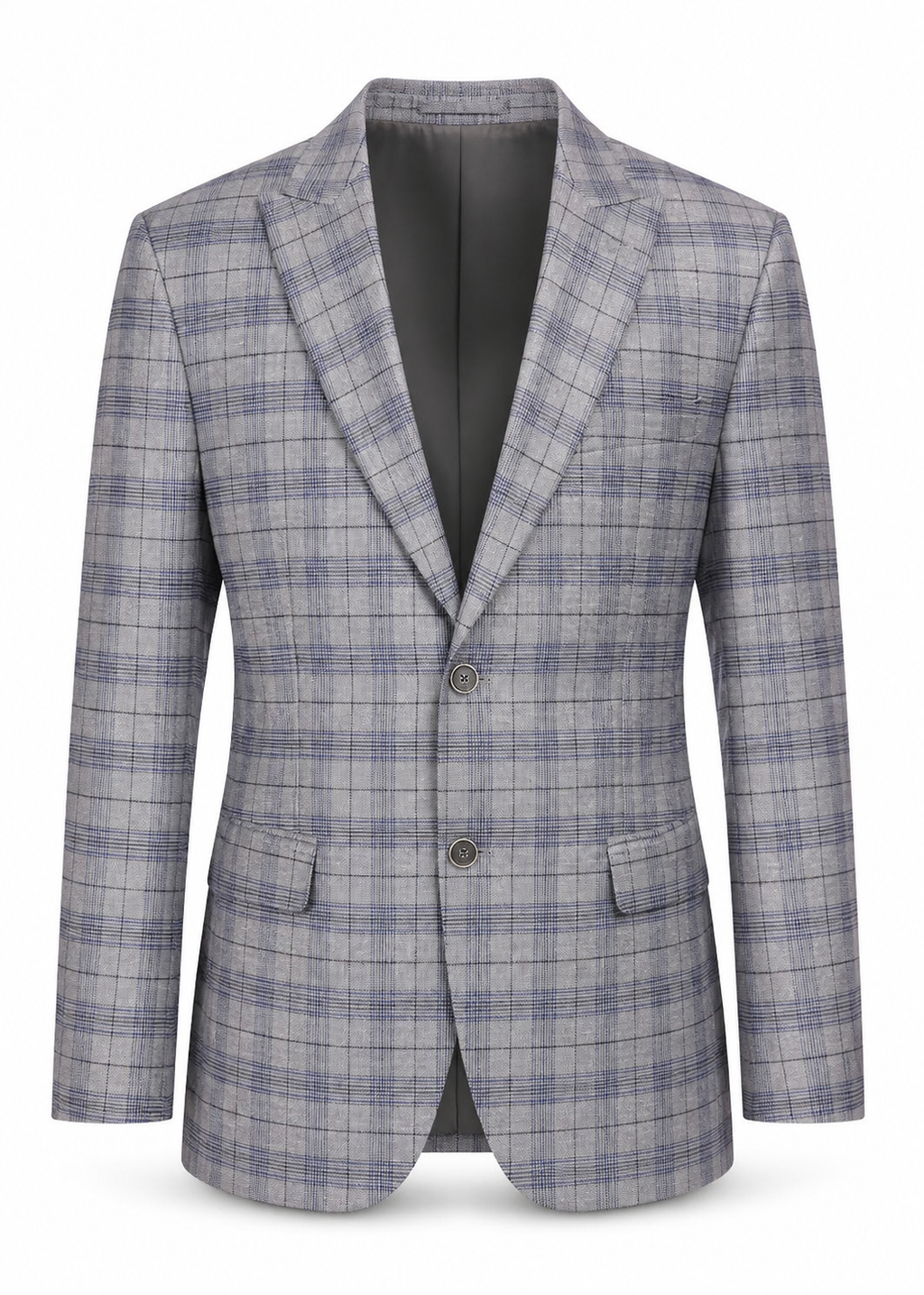 Silver City Plaid Three-Piece Suit