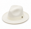White Classic Straw Fedora