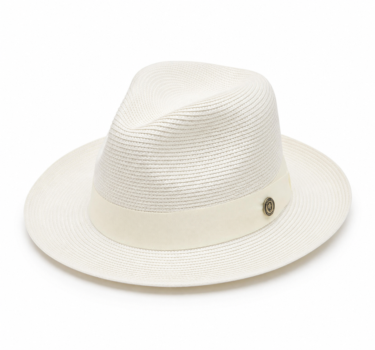 White Classic Straw Fedora