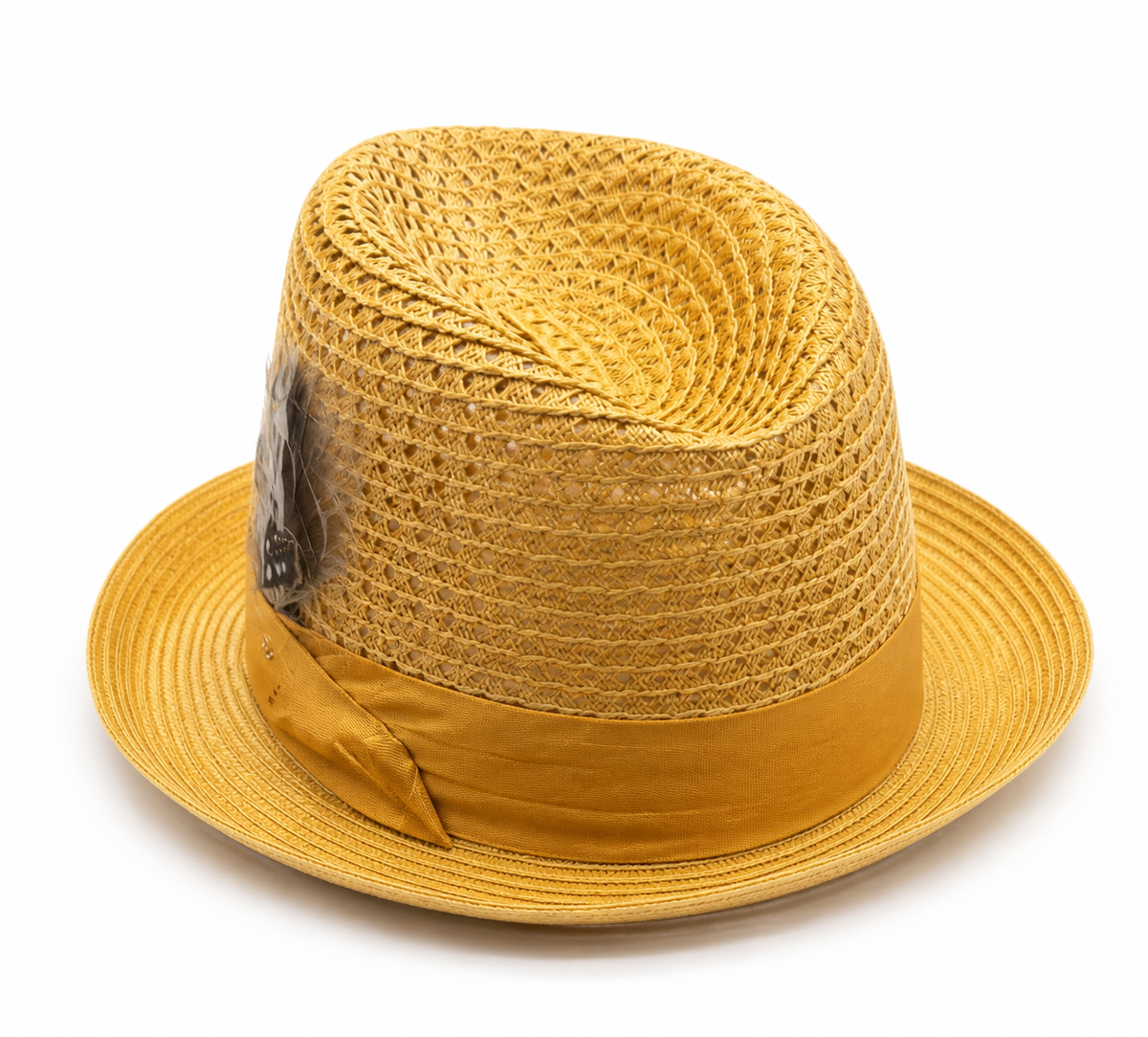 Golden Straw Fedora
