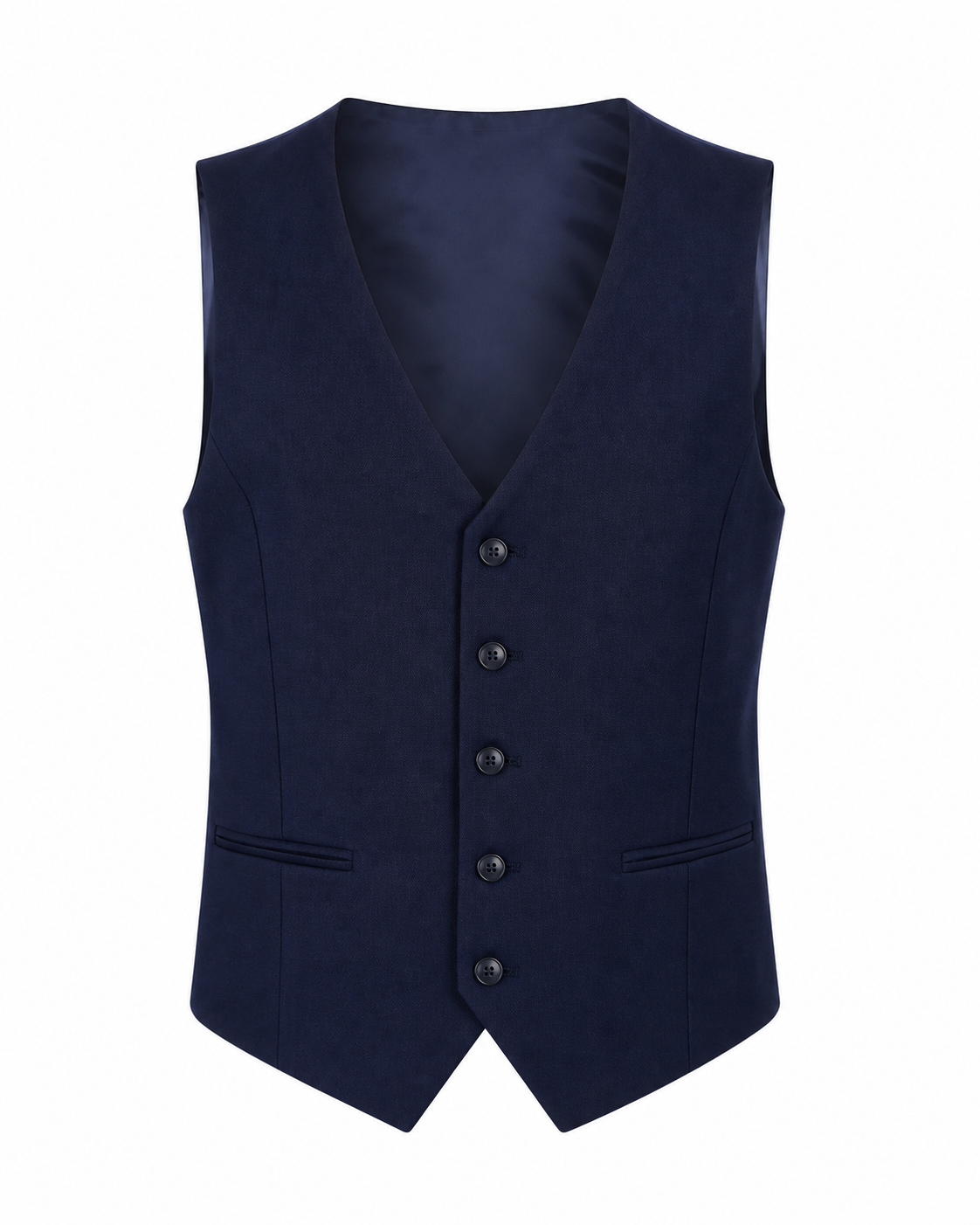 Boy's Navy & Black Three-Piece Tuxedo