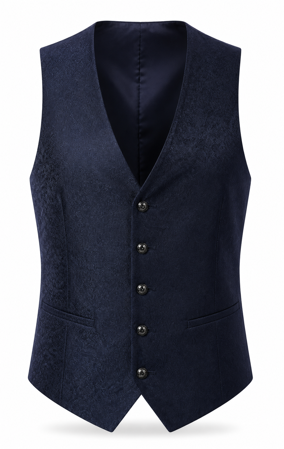 Midnight Concerto Navy Jacquard Formal Suit