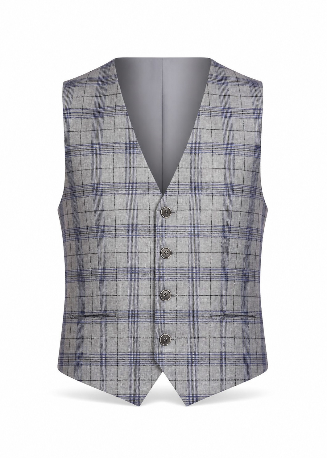 Silver City Plaid Three-Piece Suit