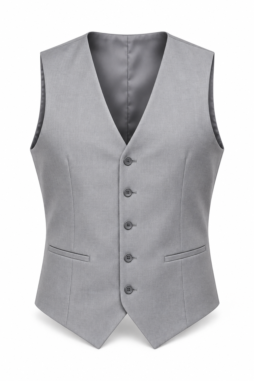 Metropolitan Silver Three-Piece Suit