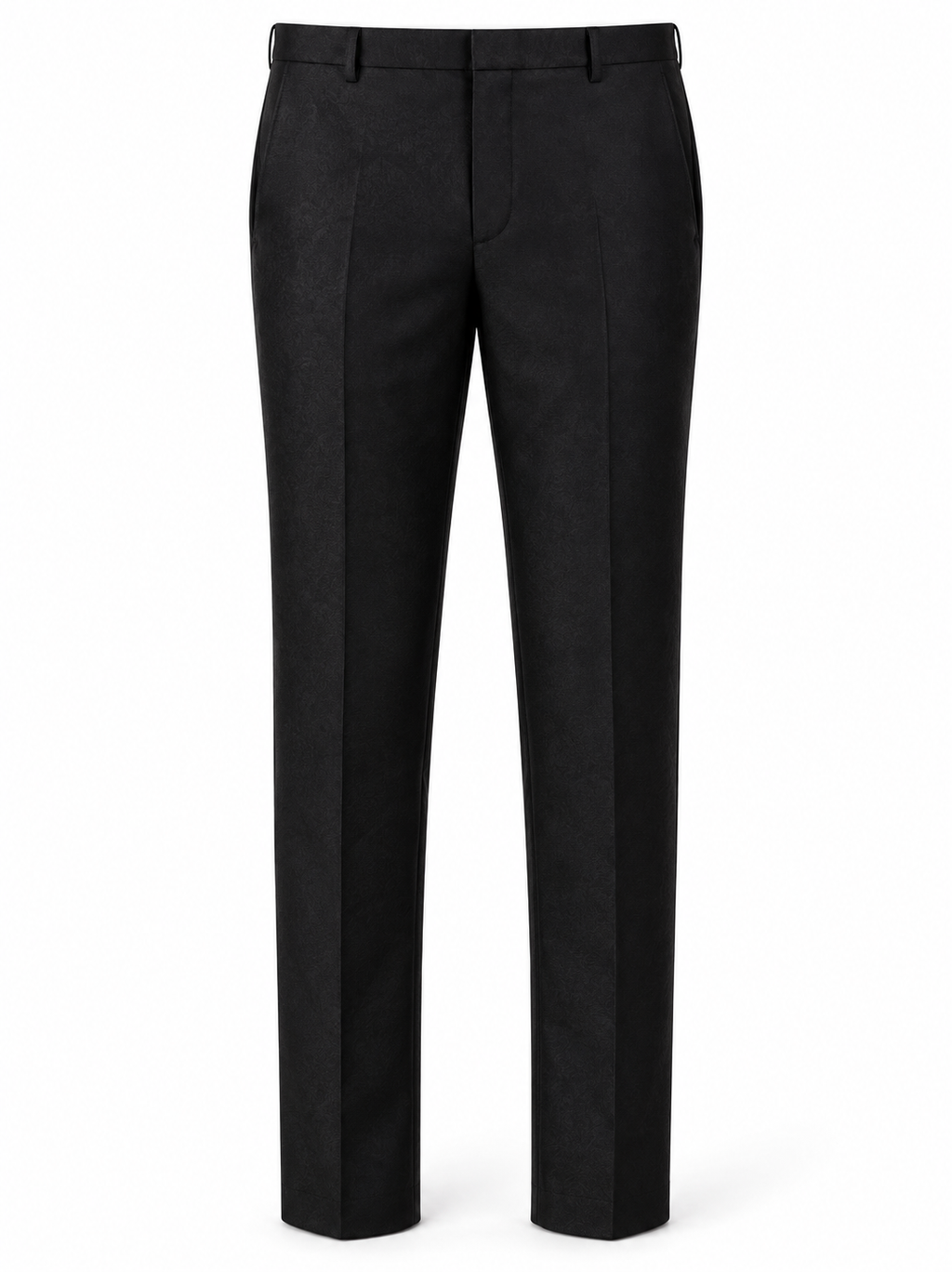 Midnight Orchestra Black Jacquard Three-Piece Tuxedo