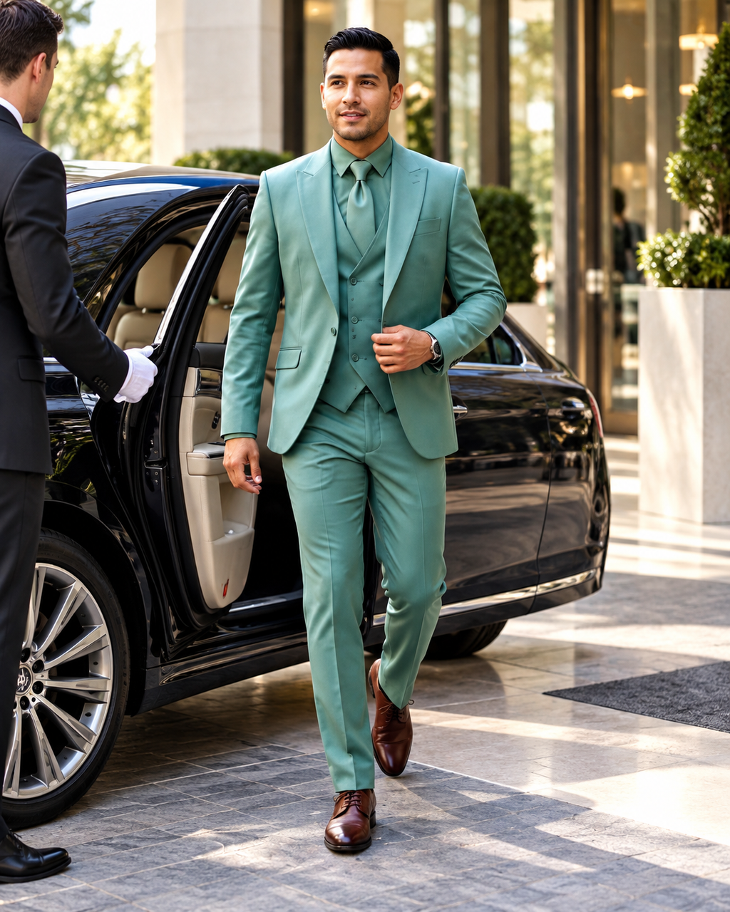Sage Green Three-Piece Suit