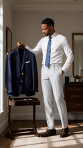 Classic Navy Gold-Button Blazer