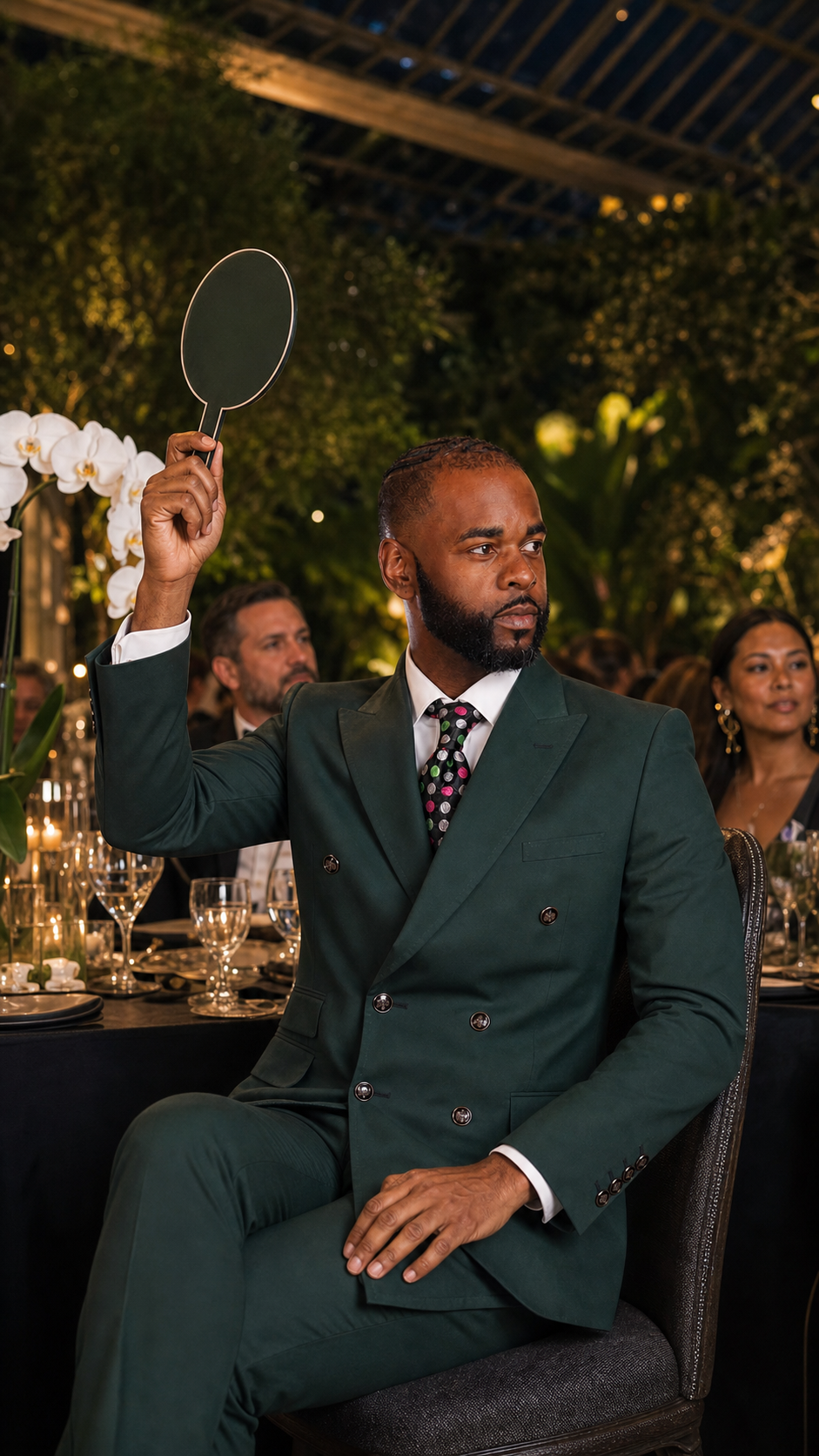 Hunter Green Double-Breasted Suit
