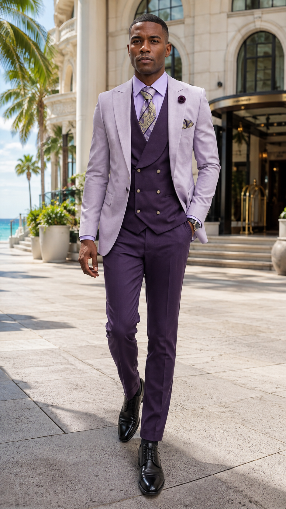Lavender & Plum Three-Piece Suit