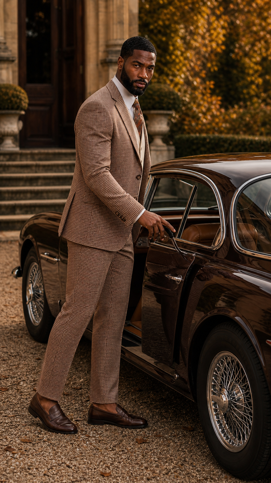 Heritage Weekend Check Three-Piece Suit