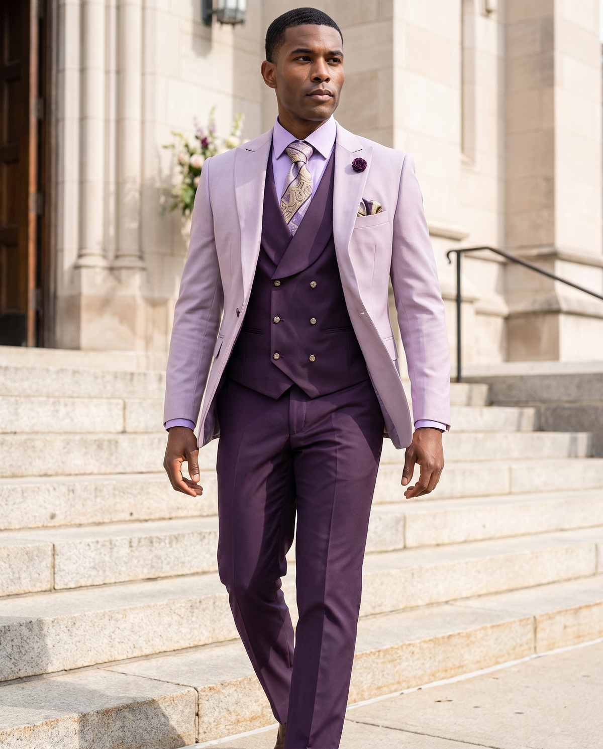 Lavender & Plum Three-Piece Suit