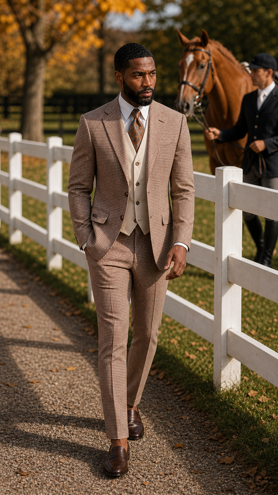 Heritage Weekend Check Three-Piece Suit
