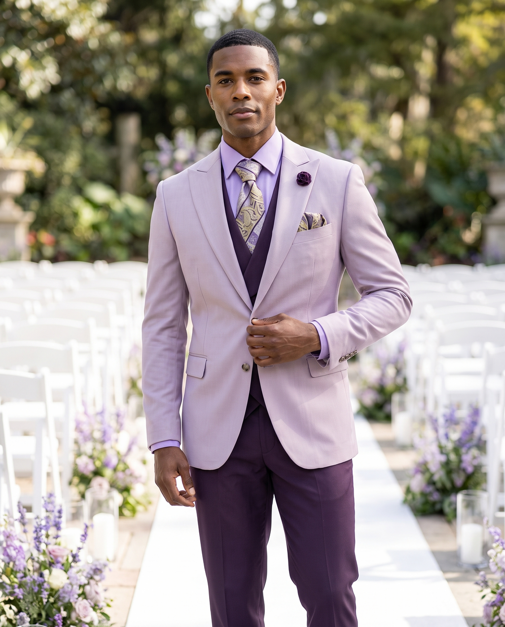 Lavender & Plum Three-Piece Suit