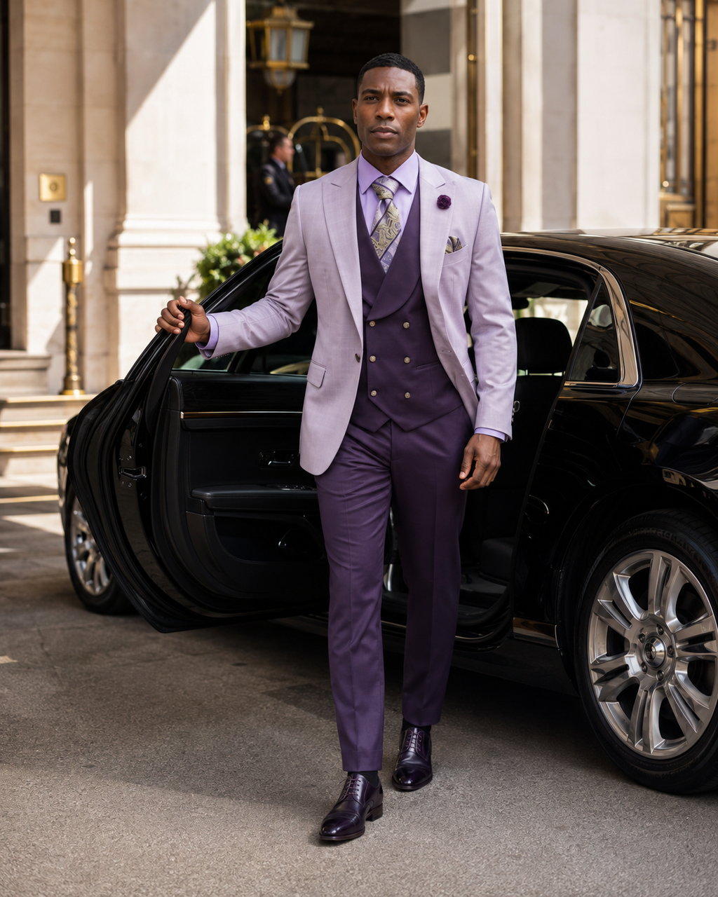 Lavender & Plum Three-Piece Suit