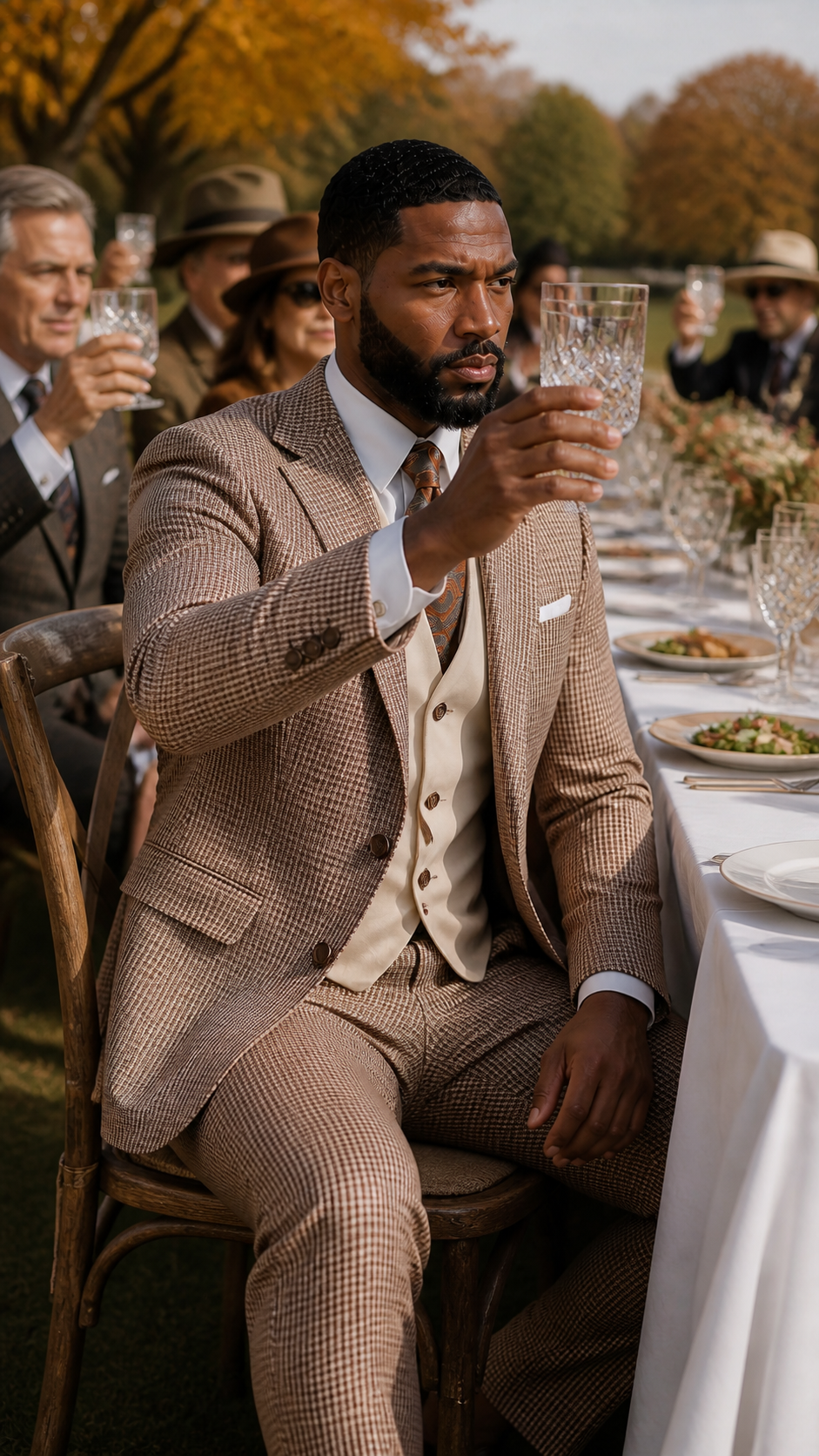 Heritage Weekend Check Three-Piece Suit