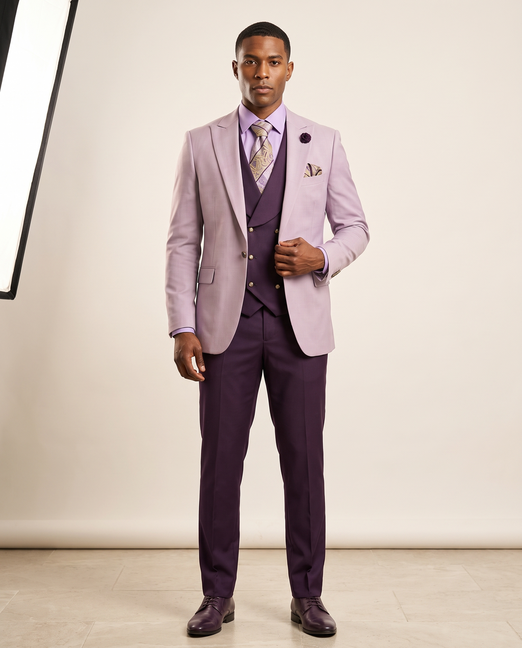 Lavender & Plum Three-Piece Suit