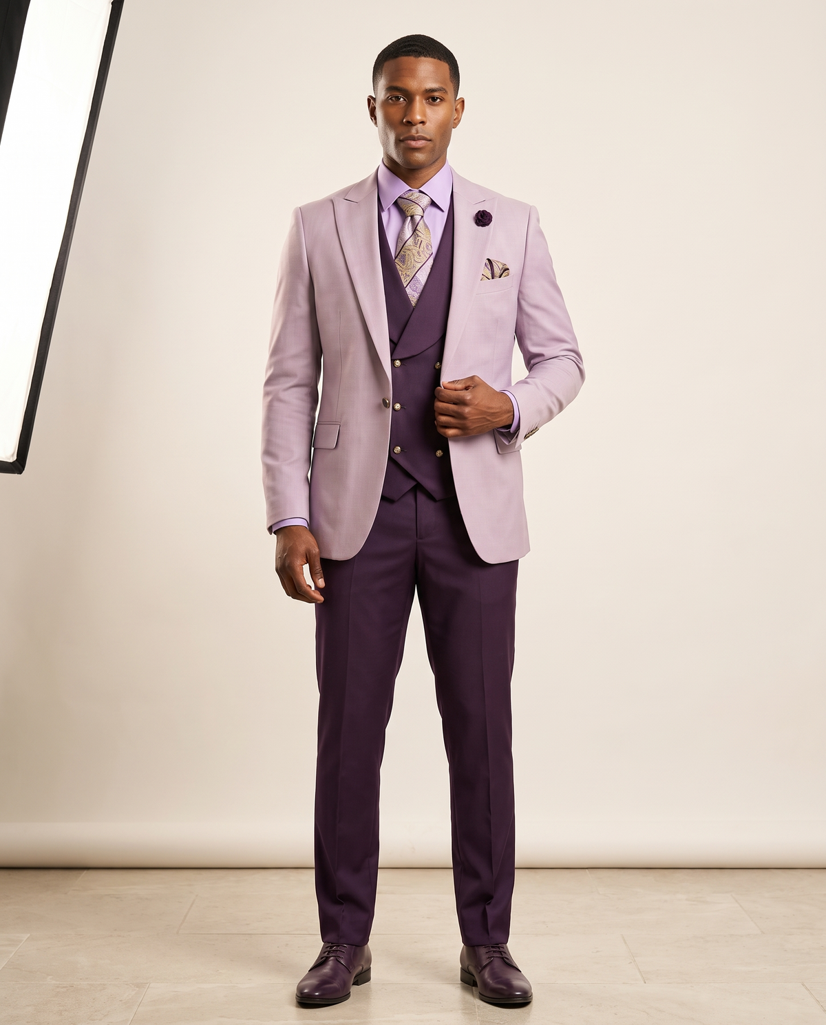 Lavender & Plum Three-Piece Suit