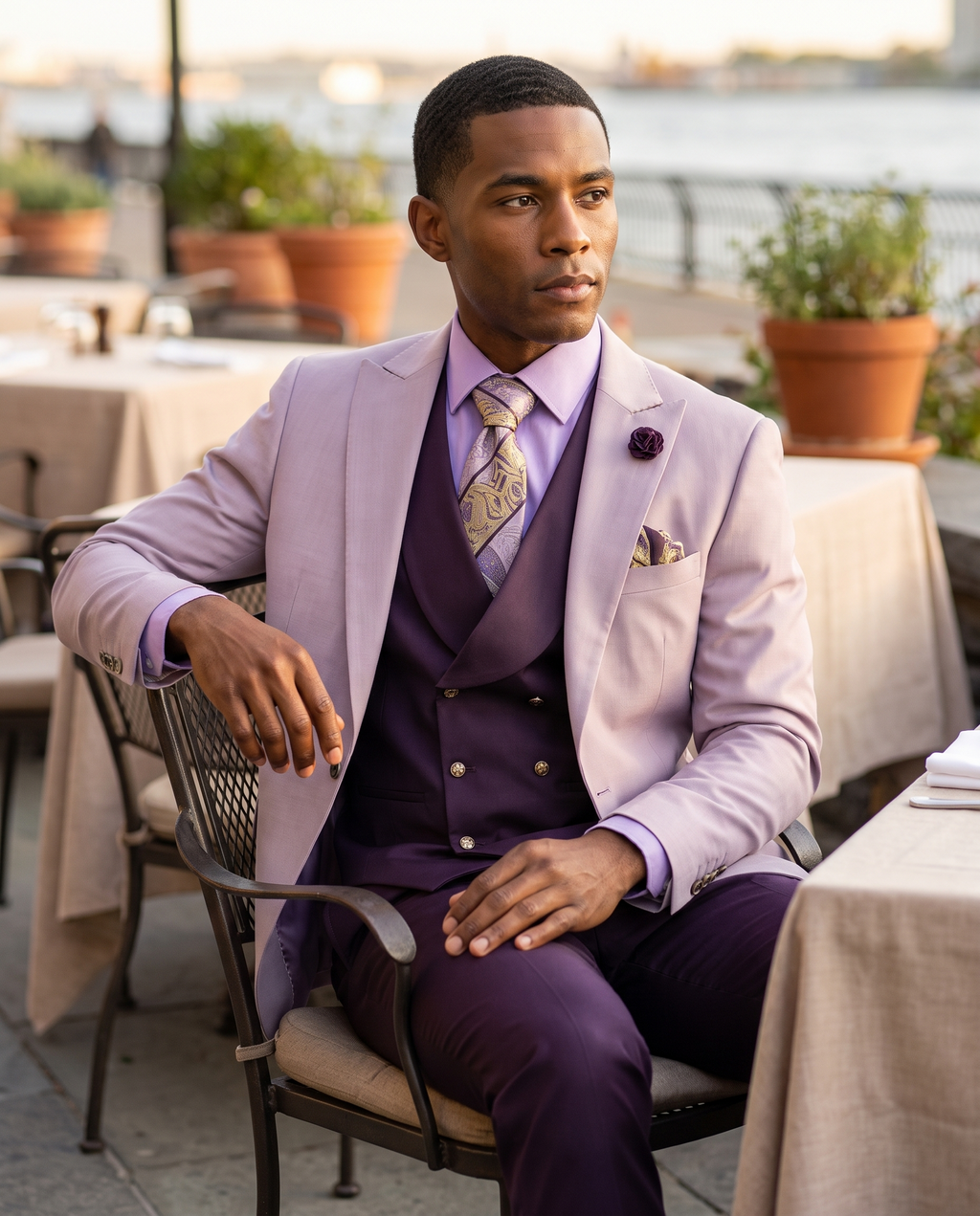 Lavender & Plum Three-Piece Suit