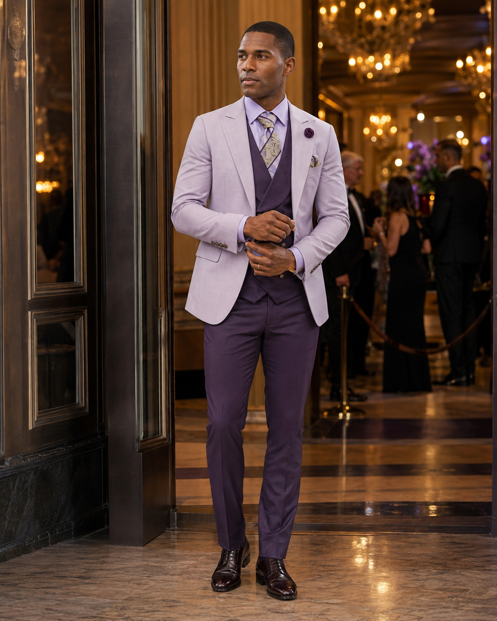 Lavender & Plum Three-Piece Suit