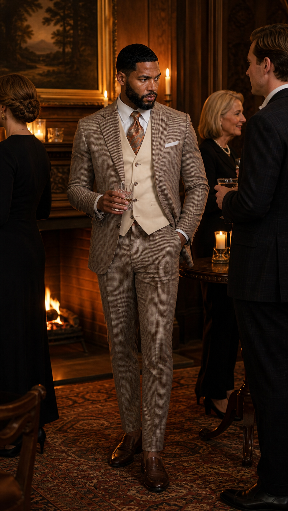 Heritage Weekend Check Three-Piece Suit