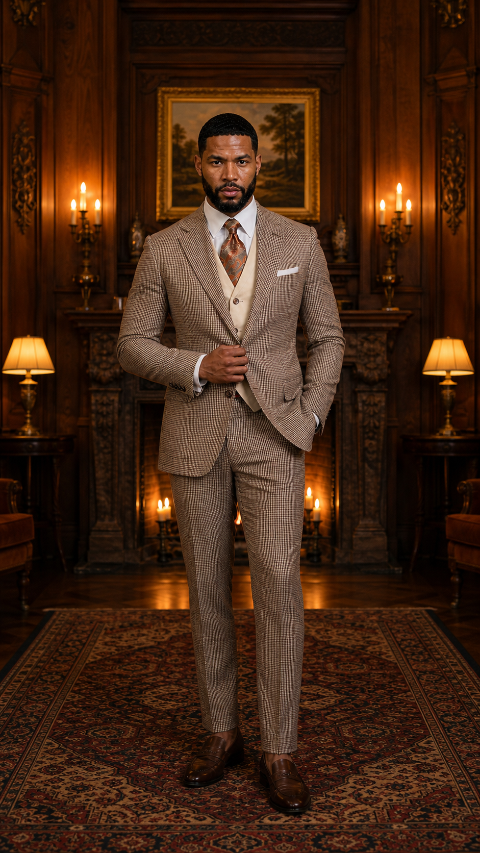 Heritage Weekend Check Three-Piece Suit