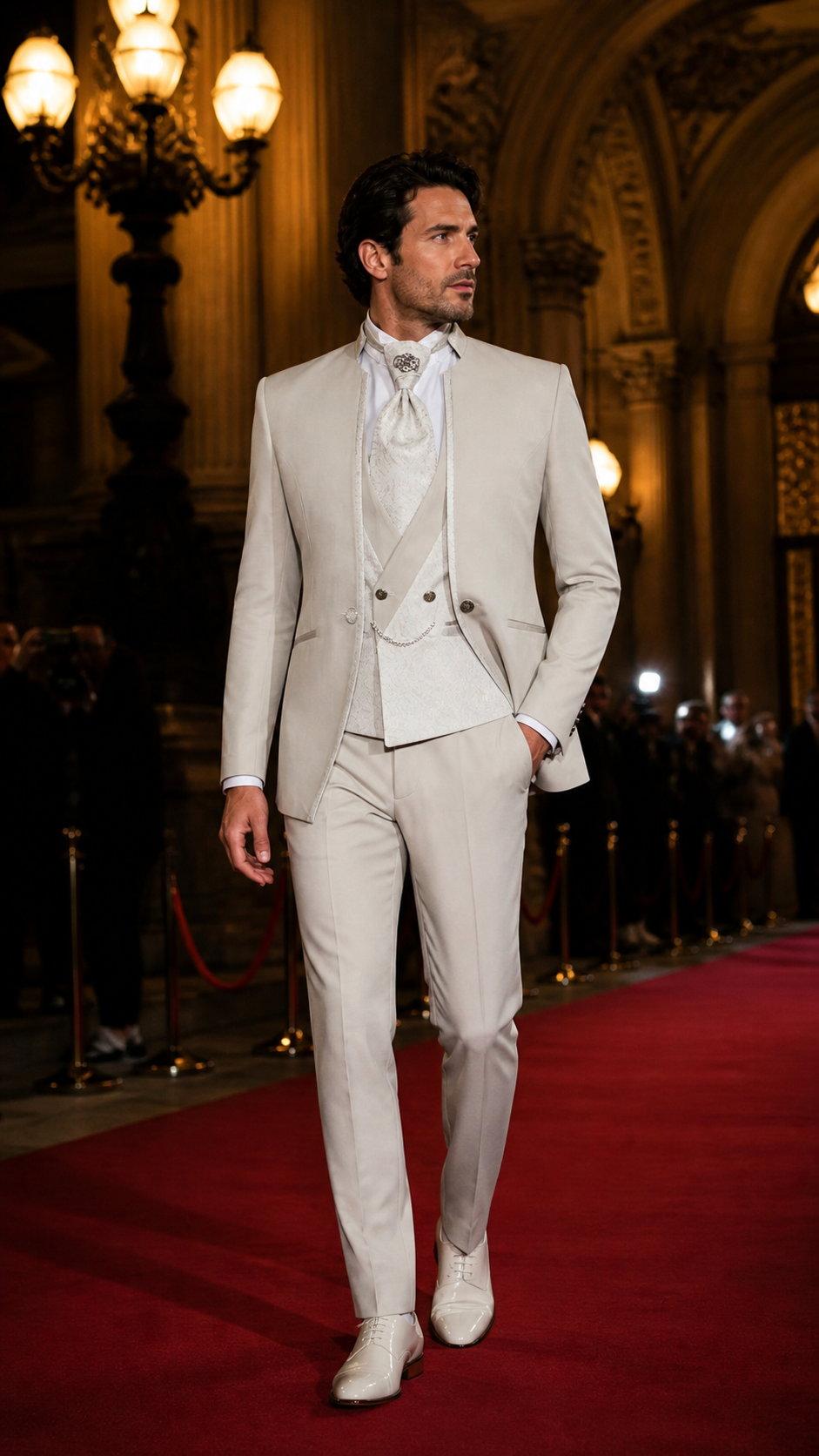 Ivory Regency Three-Piece Tuxedo