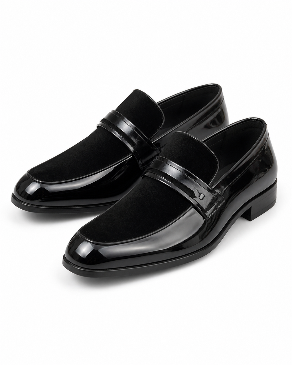 Stacy Adams Black Patent Strap Loafer