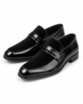 Stacy Adams Black Patent Strap Loafer
