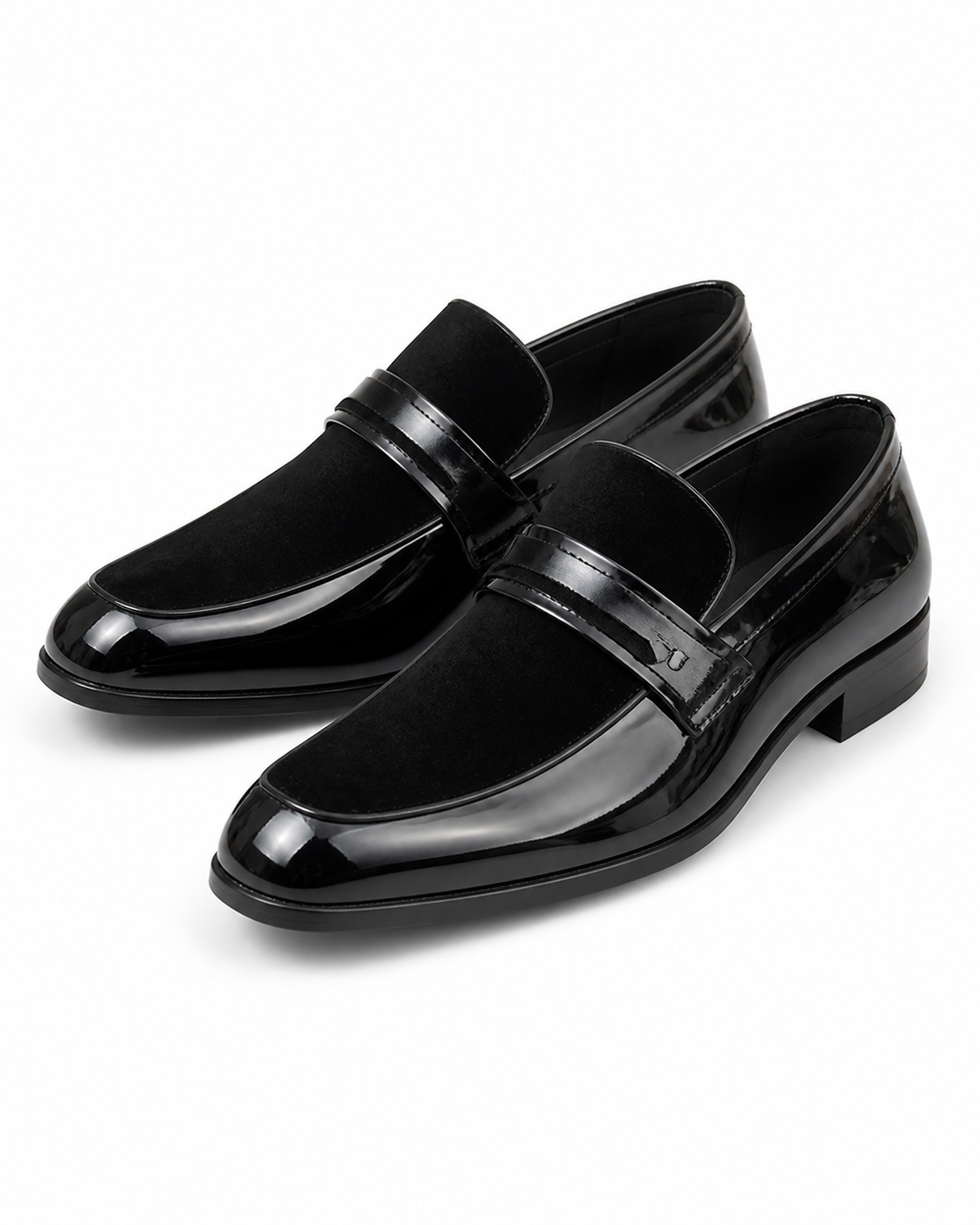 Stacy Adams Black Patent Strap Loafer