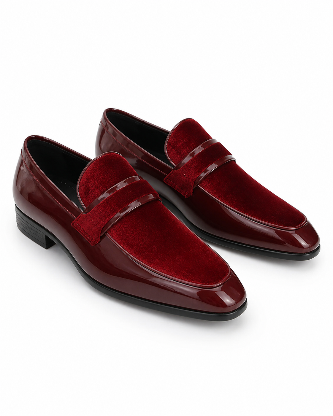 Stacy Adams Red Velvet Formal Loafer
