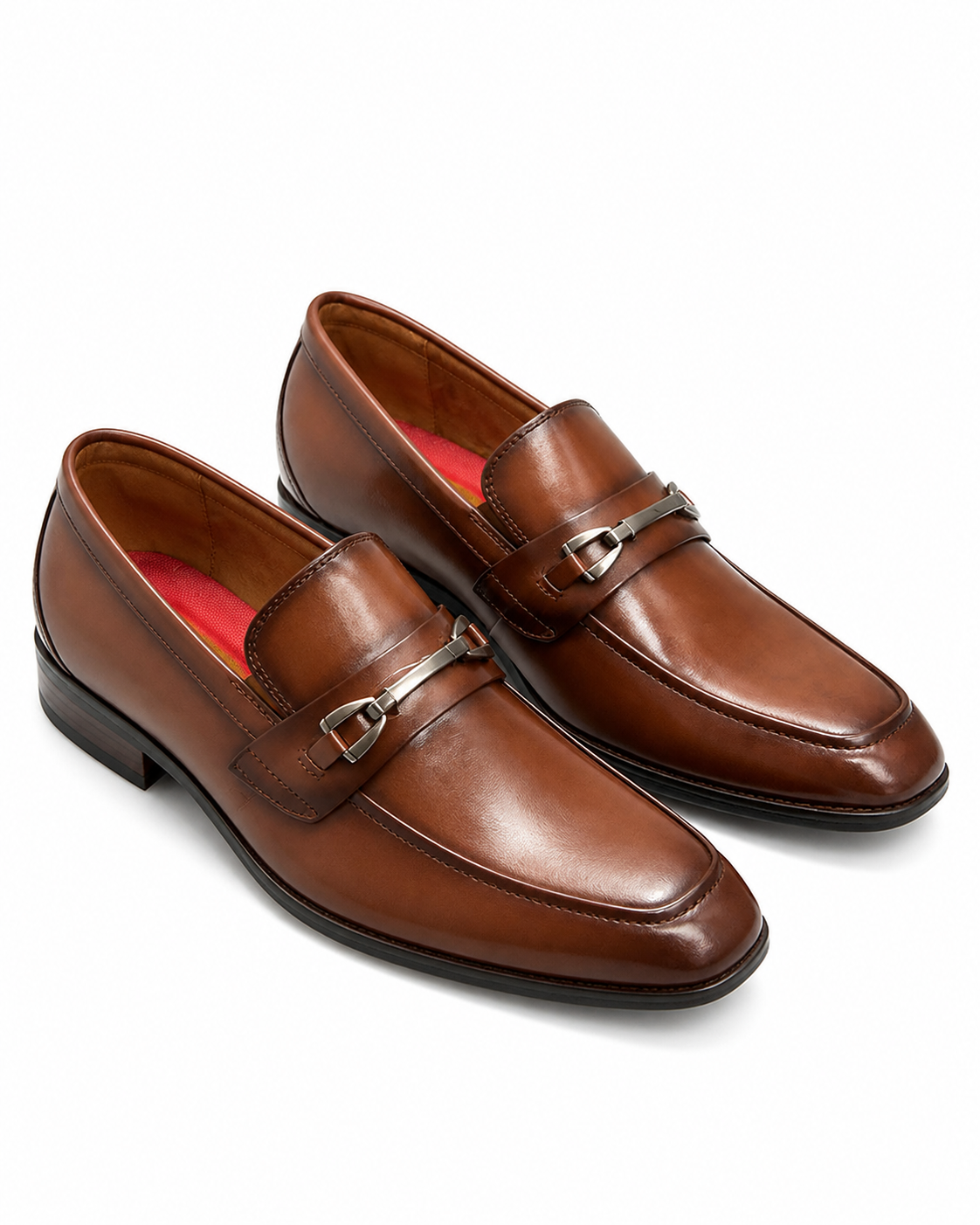 Stacy Adams Cognac Leather Bit Loafer