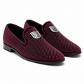Stacy Adams Burgundy Crystal Crest Formal Loafer