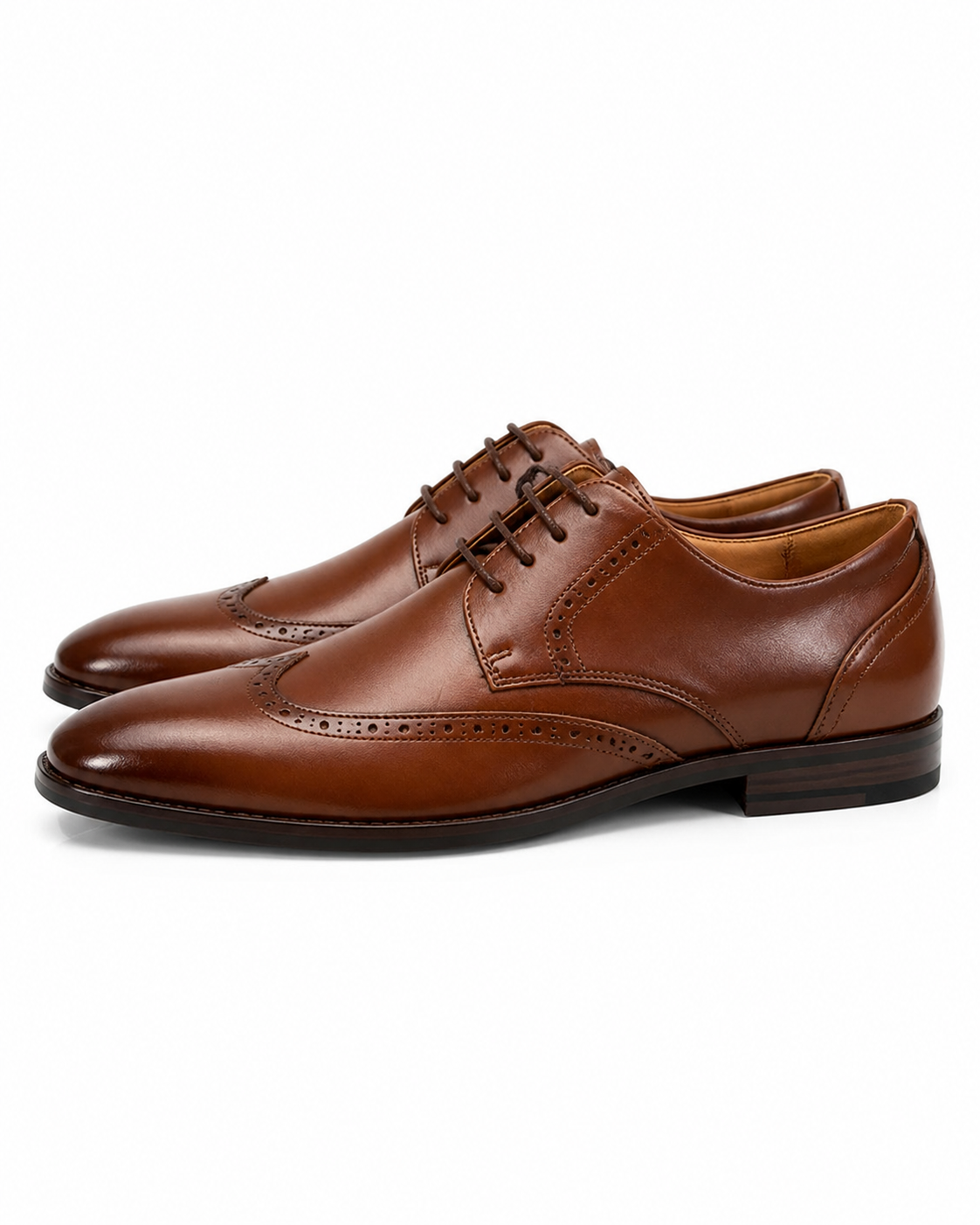 Stacy Adams Cognac Wingtip Oxford