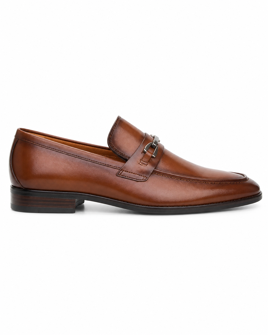 Stacy Adams Cognac Leather Bit Loafer