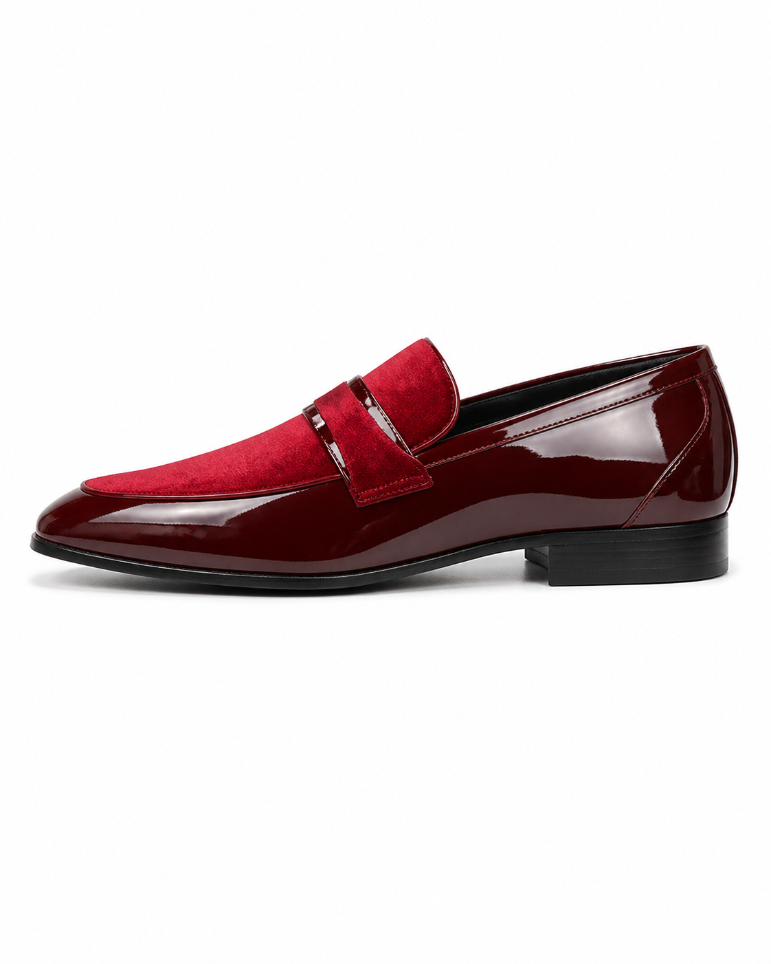 Stacy Adams Red Velvet Formal Loafer