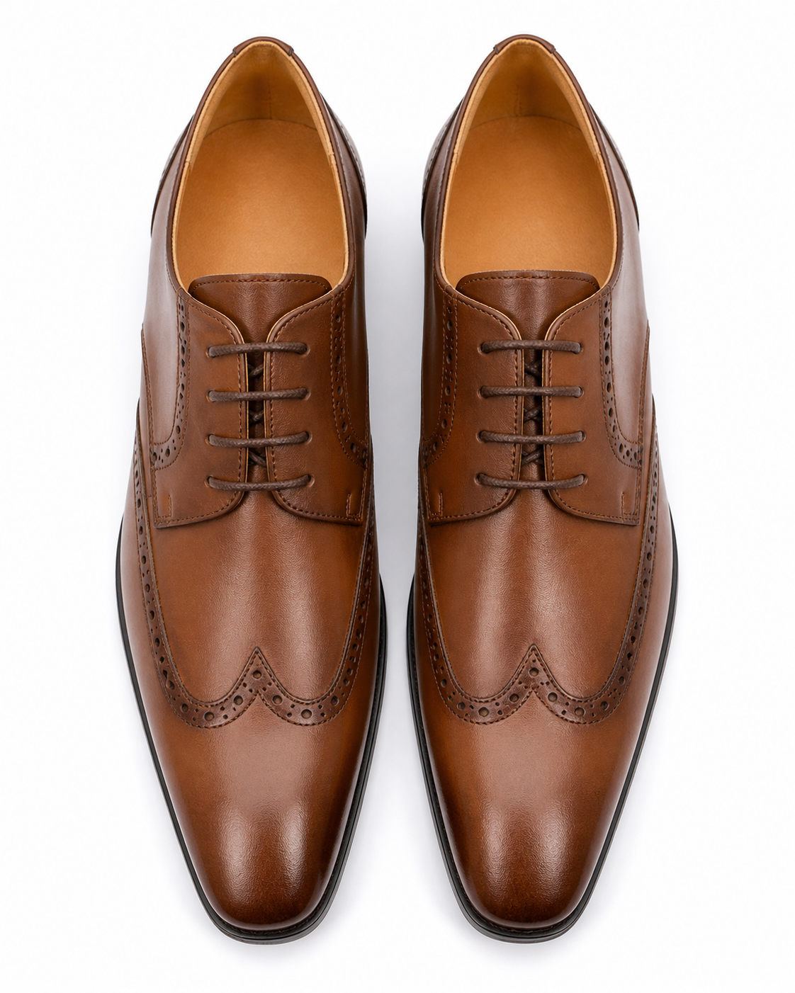 Stacy Adams Cognac Wingtip Oxford