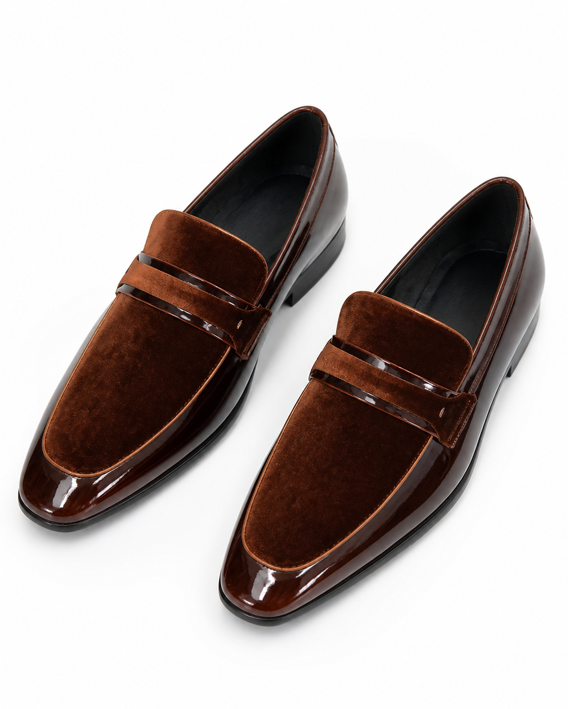 Stacy Adams Brown Velvet Formal Loafer