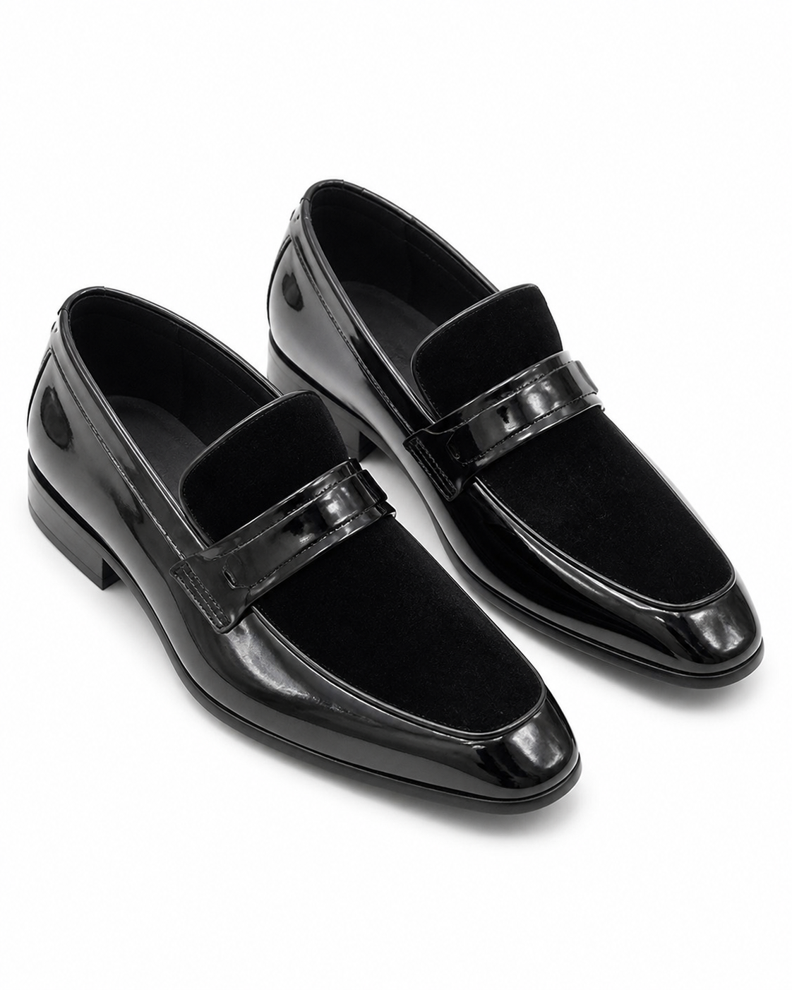 Stacy Adams Black Patent Strap Loafer