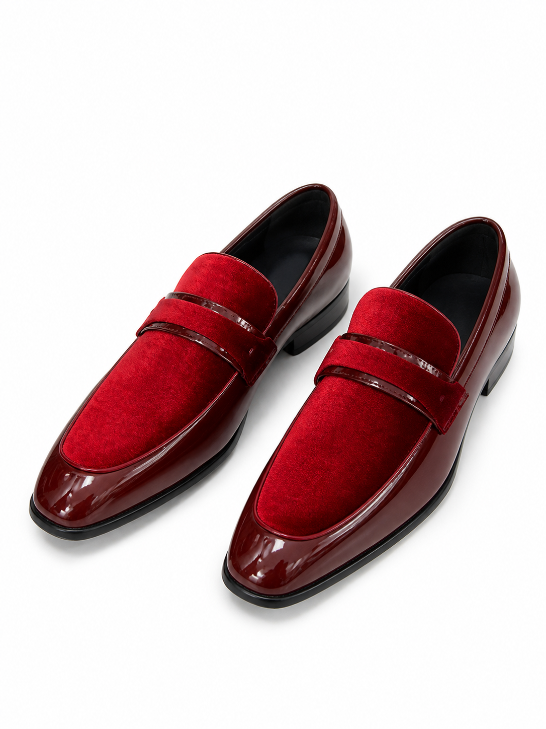 Stacy Adams Red Velvet Formal Loafer