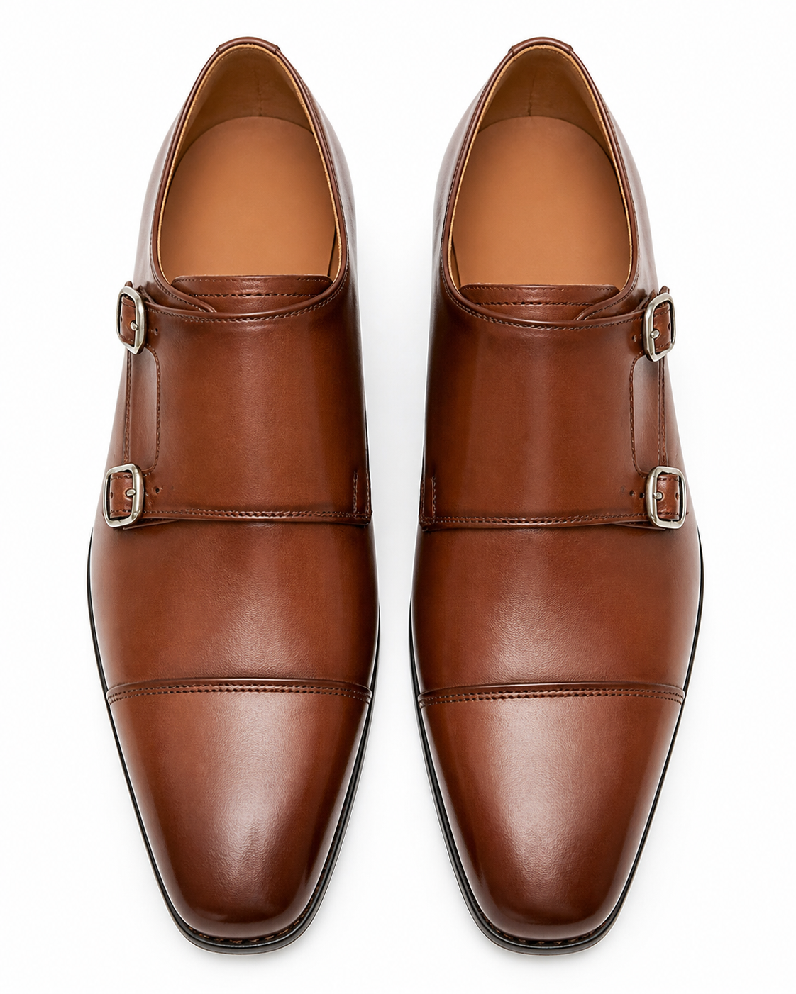 Stacy Adams Newkirk 21539 Cognac Double Monk Strap