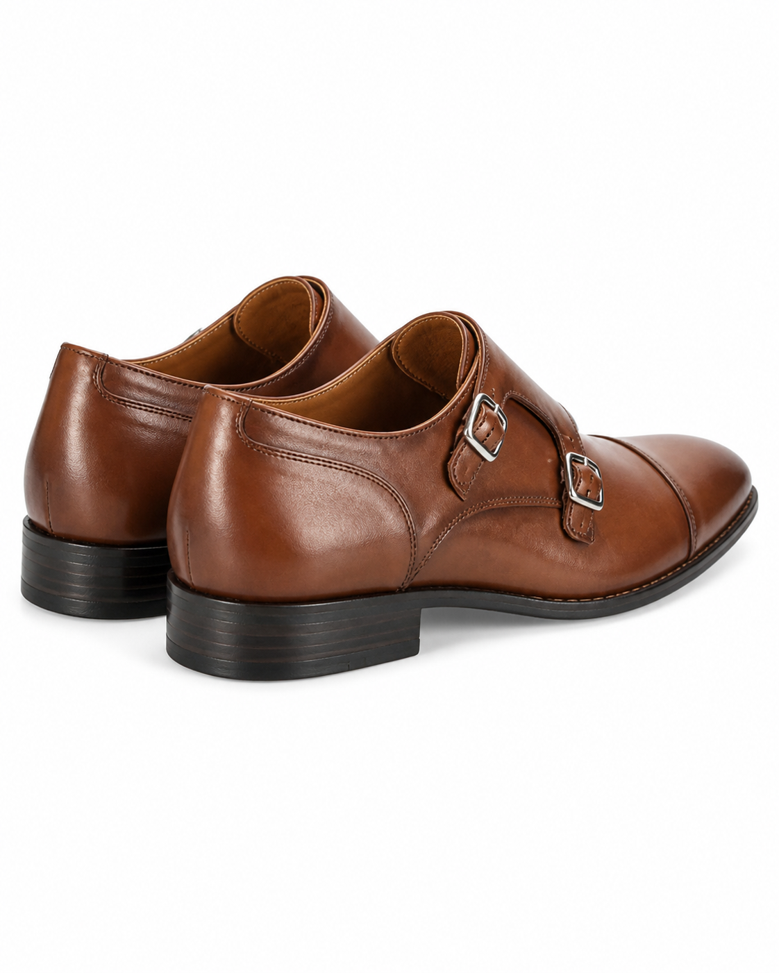 Stacy Adams Newkirk 21539 Cognac Double Monk Strap