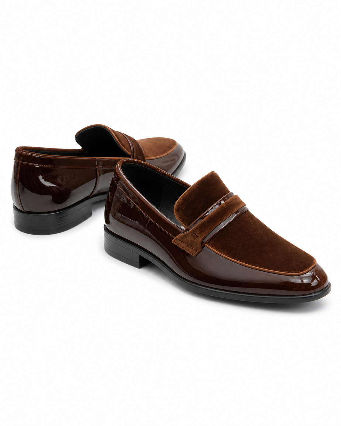 Stacy Adams Brown Velvet Formal Loafer
