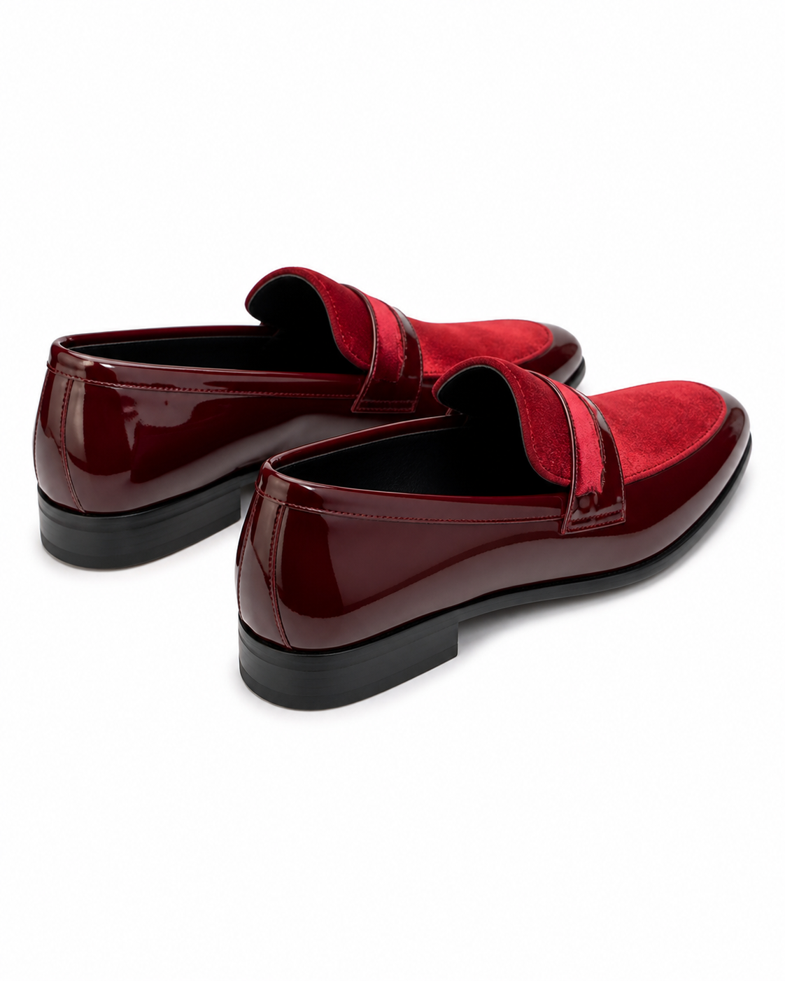 Stacy Adams Red Velvet Formal Loafer
