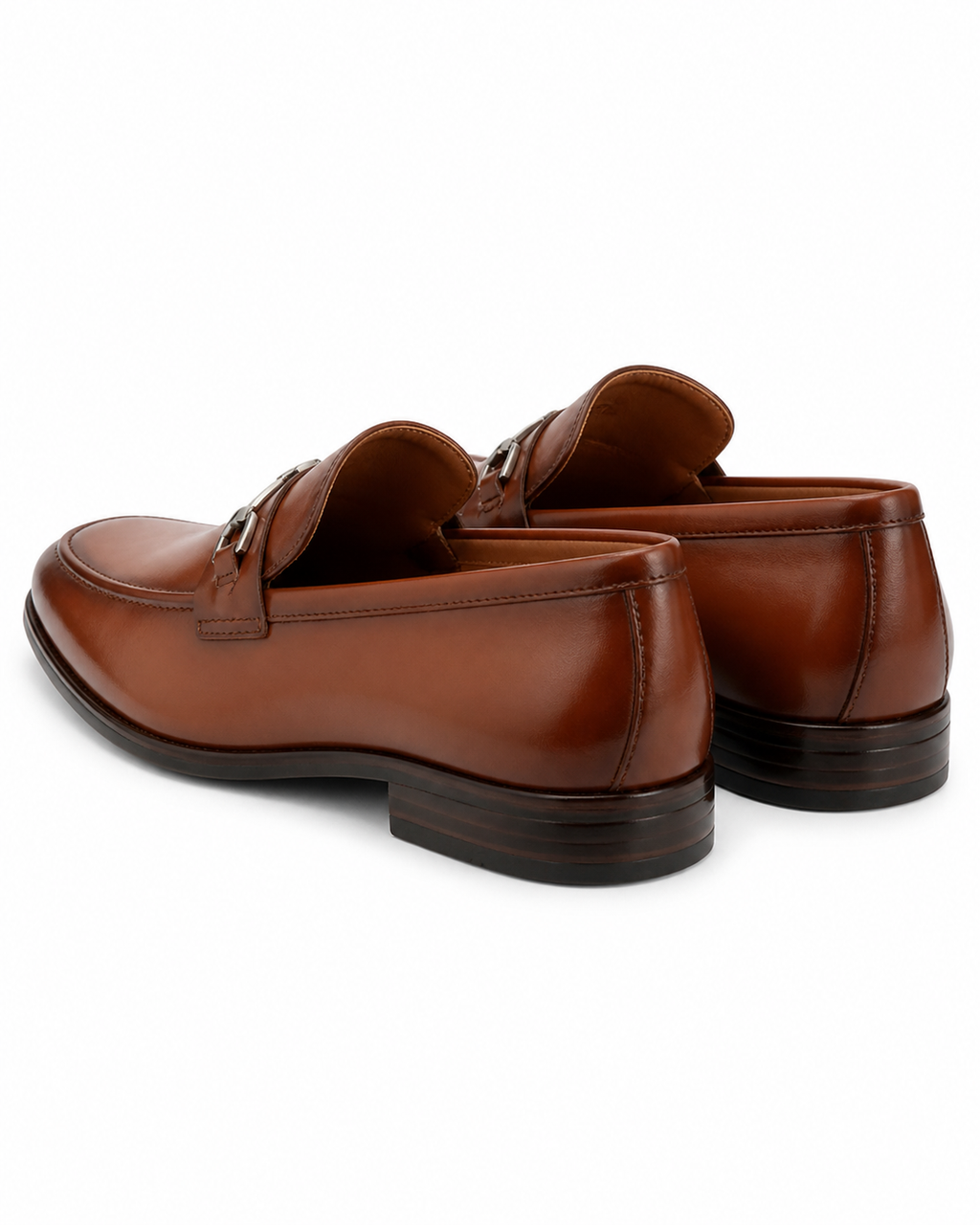 Stacy Adams Cognac Leather Bit Loafer