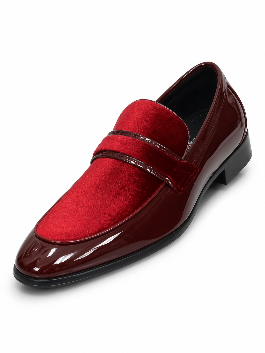 Stacy Adams Red Velvet Formal Loafer
