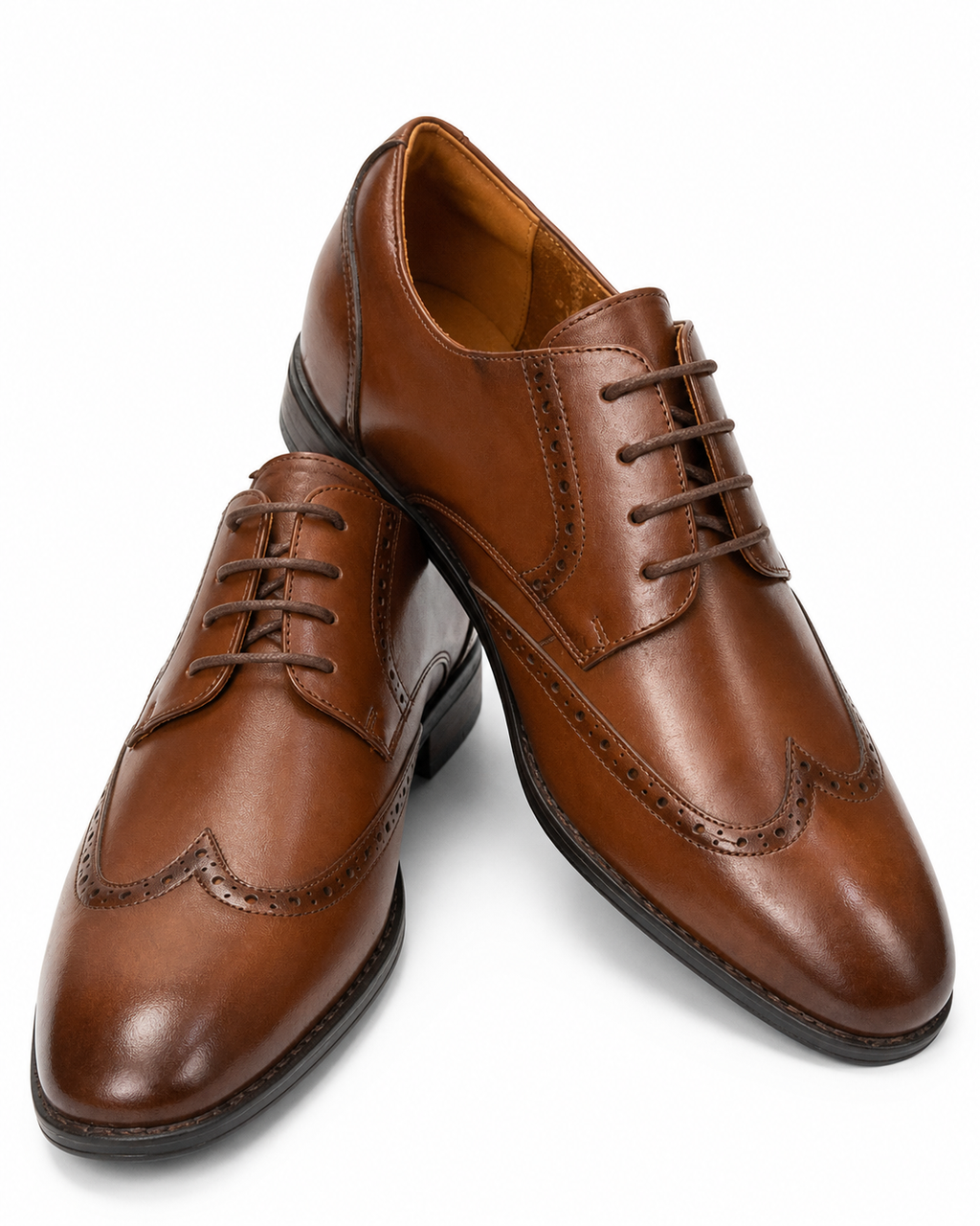 Stacy Adams Cognac Wingtip Oxford