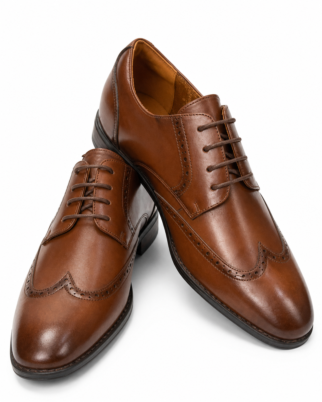 Stacy Adams Cognac Wingtip Oxford