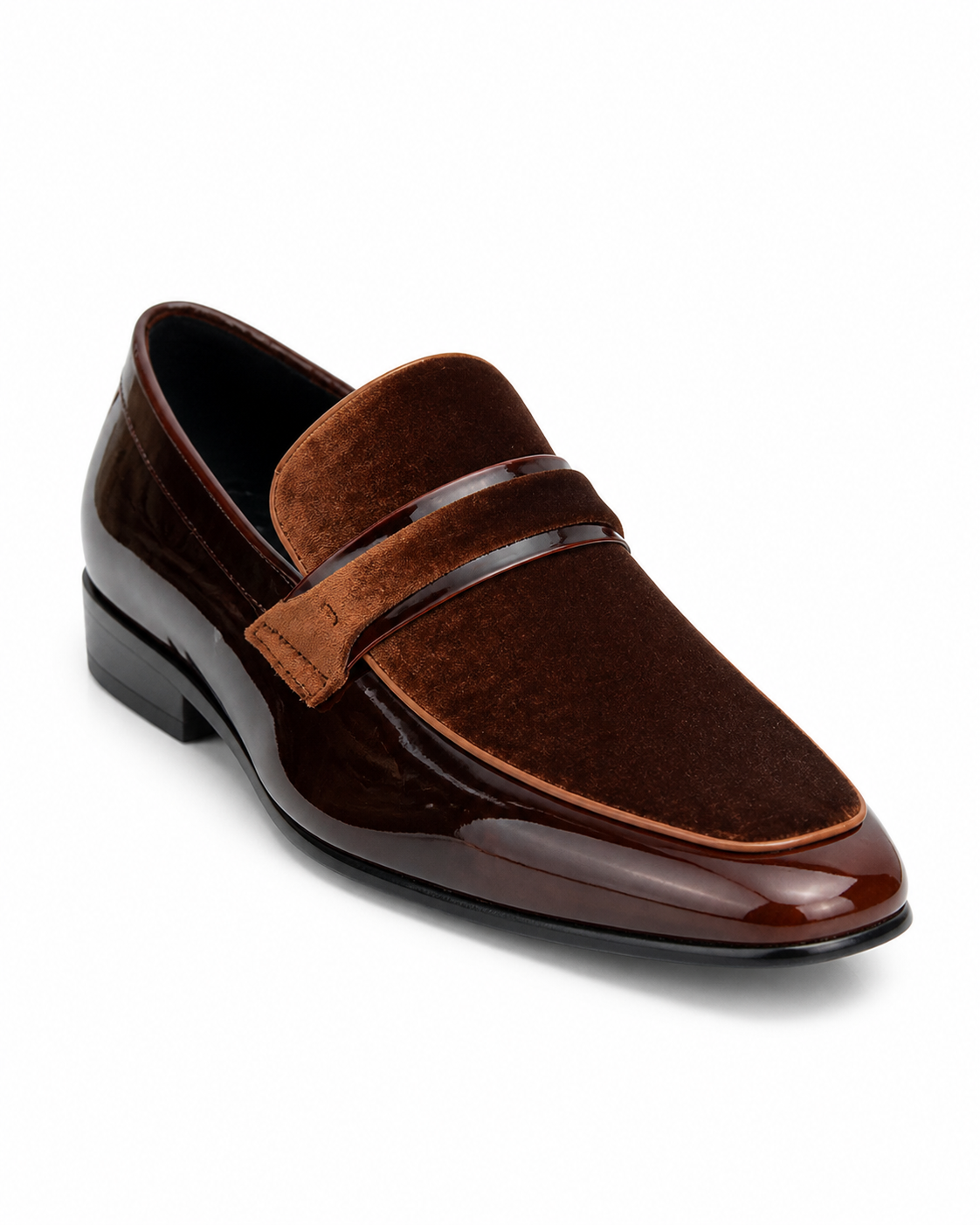 Stacy Adams Brown Velvet Formal Loafer